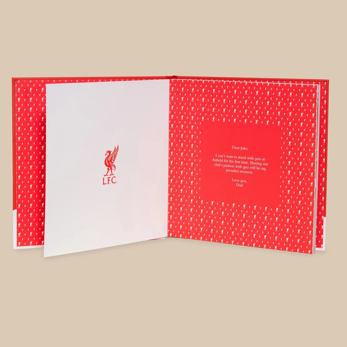 Liverpool FC Personalised Book Dedication