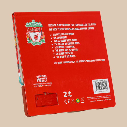 Liverpool FC Piano Book Back Cover